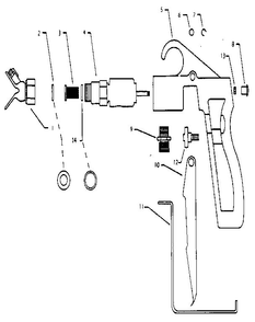 Gun Diagram and Parts List for AL1200  Campbell Hausfeld Paint Sprayer